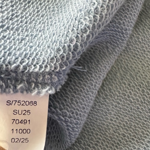 Lou & Grey Washed Cozy Cotton Dolman Sweatshirt in Blue 752068 Size Large - Picture 9 of 10